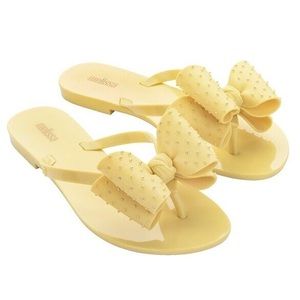 Mini Melissa Yellow Harmonic Sweet Flip Flop